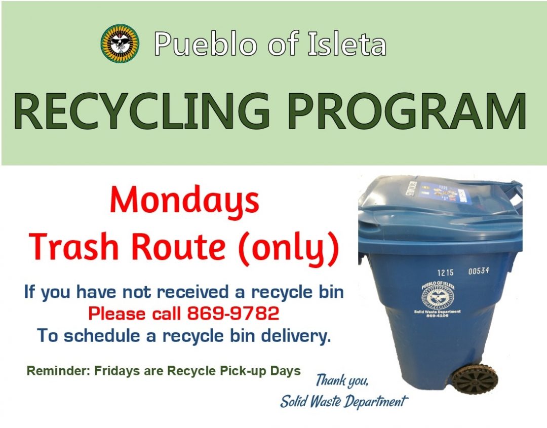 Recycling Program | Isleta Pueblo